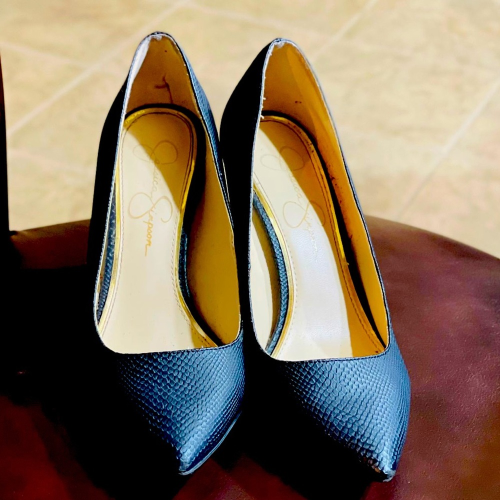 Jessica Simpson Black Professional Everyday Pointed Toes Heels